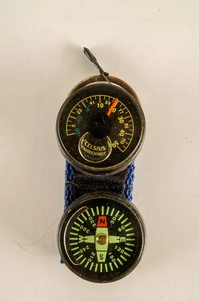 Zbliżenie kompasu wodnego — Zdjęcie stockowe