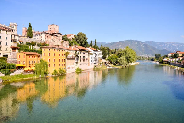 Středověké město Bassano del Grappa — Stock fotografie