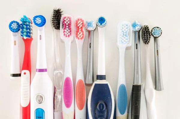 Close Toothbrush Object Plain Background — Stock Photo, Image