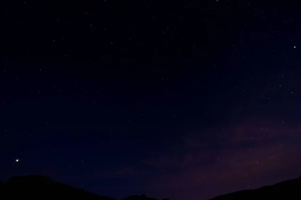 夜空の絵の闇惑星と星 — ストック写真