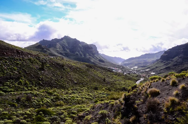 Formação Basáltica de Rocha Vulcânica em Gran Canaria — Fotografia de Stock