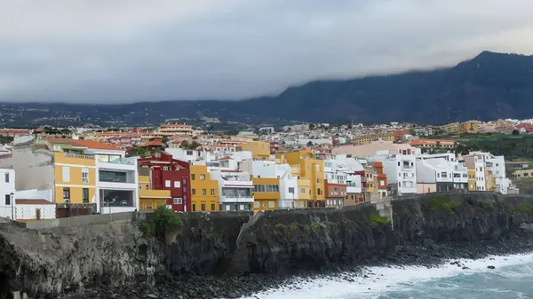 Fotografie Pohled Krásné Pobřeží Oceánu Puerto Cruz Tenerife — Stock fotografie
