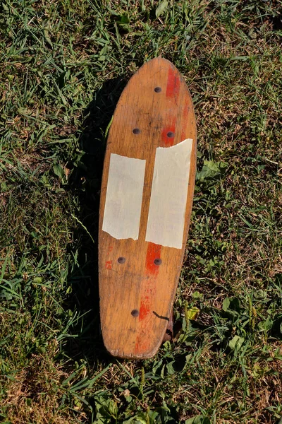木製70年代スケートボード — ストック写真