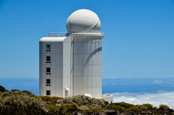 Telescópios Observatório Astronómico Teide Tenerife Espanha — Fotografia de Stock