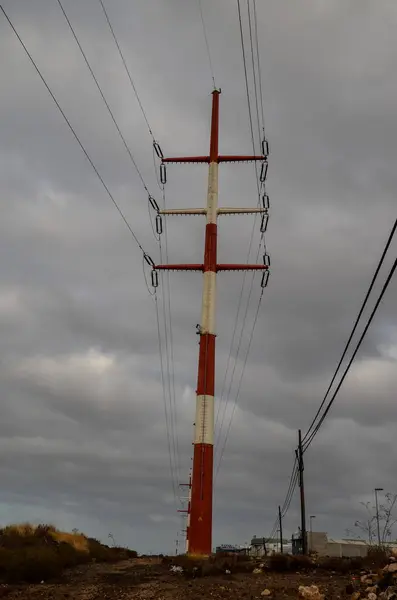 高圧送電塔 エネルギー パイロン — ストック写真