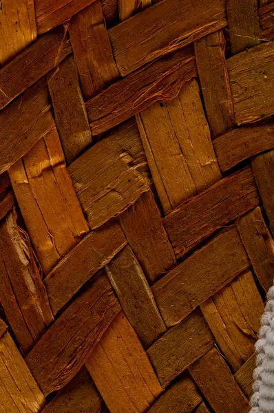 Pleciona brązowa teksturowanej tło Vimini — Zdjęcie stockowe
