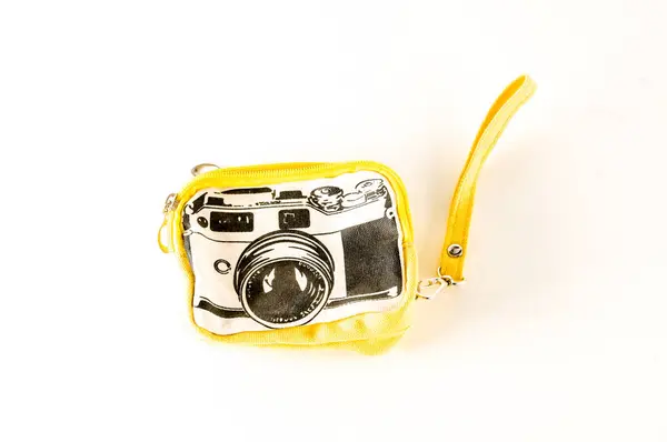 Närbild av fotografi plånbok väska — Stockfoto