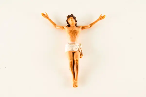 Gekruisigde Jezus Christus beeldje — Stockfoto