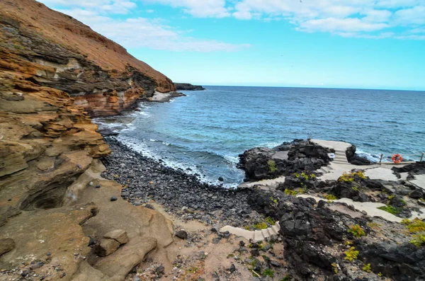 Formación Basáltica de Roca Volcánica en Gran Canaria — Foto de Stock