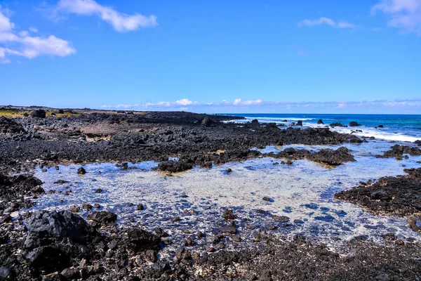 Spanska Utsikten Landskap Lanzarote Tropiska Vulkaniska Kanarieöarna Spanien — Stockfoto