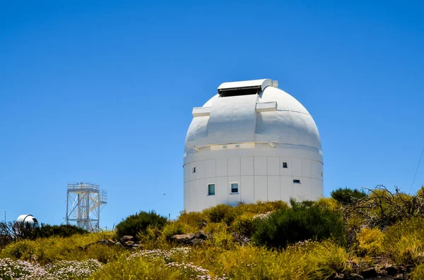 Telescopen Van Sterrenwacht Teide Tenerife Spanje — Stockfoto