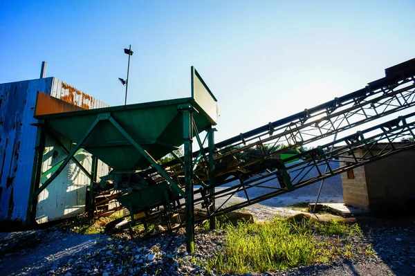 Pedreira Cascalho Industrial Refinaria Pedra Areia — Fotografia de Stock