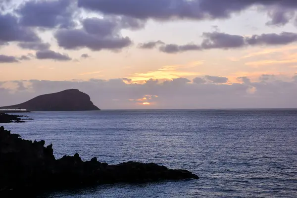 Atardecer Océano Atlántico Tenerife Islas Canarias España — Foto de Stock