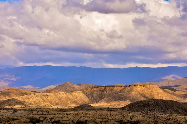 Uitzicht Woestijn Tabernas Provincie Almeria Spanje — Stockfoto