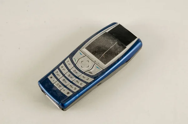 Старый Старинный Мобильный Телефон Оригинальный Фон Дизайна — стоковое фото