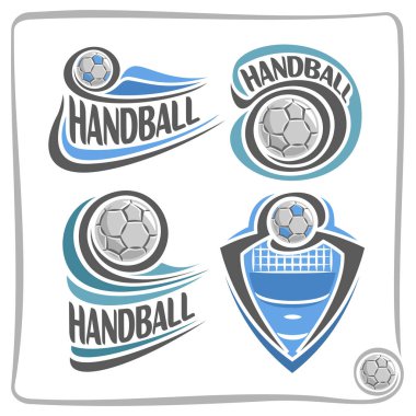 Vector abstract logo Handball Ball clipart