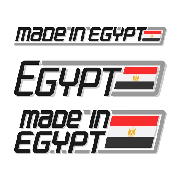 Vektor Illustration logo "hergestellt in Ägypten" — Stockvektor