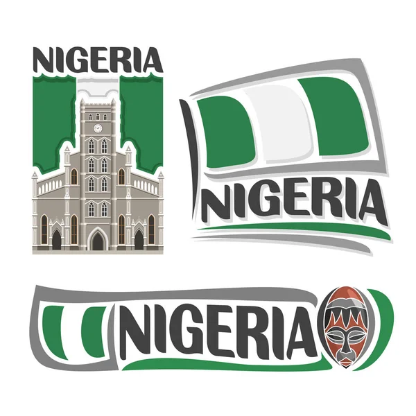 Vector logo Nigeria — Stock Vector