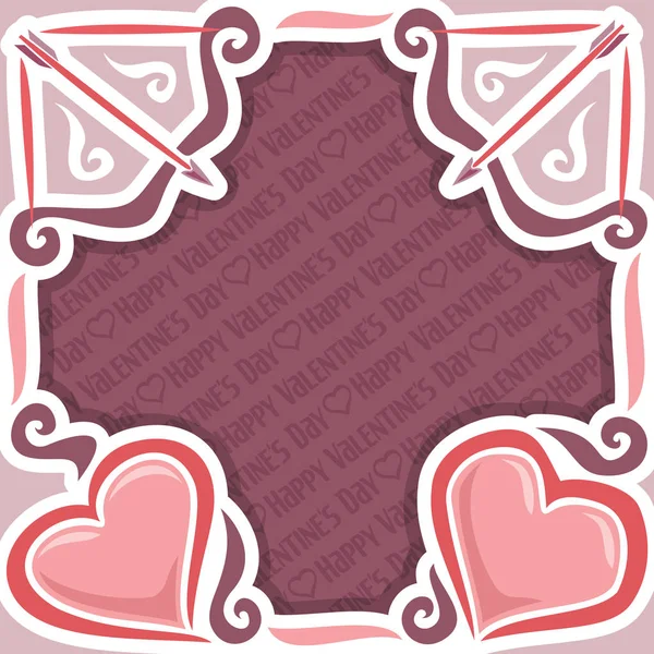 Cartaz abstrato vetorial para o feliz Dia dos Namorados —  Vetores de Stock