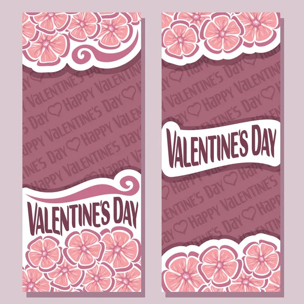 Vektor abstrakte Banner für einen glücklichen Valentinstag — Stockvektor