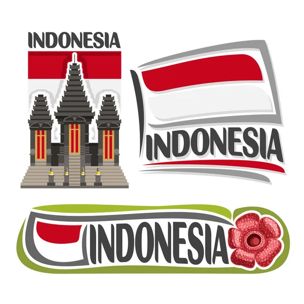 Vector logo Indonesia — Vector de stock