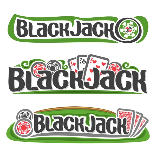 Vector logo Black Jack — Vector de stock