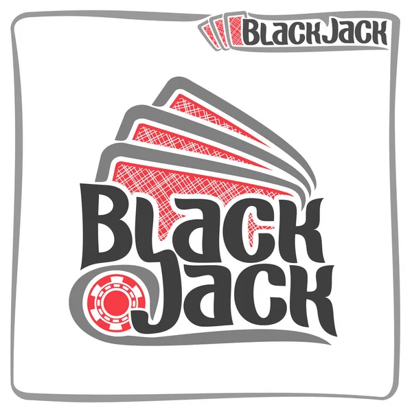 Logotipo do vetor de Black Jack —  Vetores de Stock