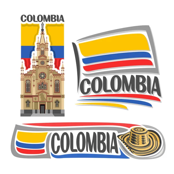 Vector logo Colombia — Stock Vector