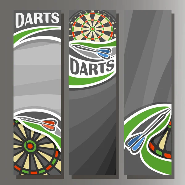 Vektor függőleges banner a Darts tábla — Stock Vector