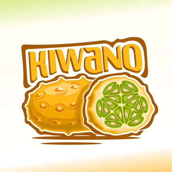 Vektorlogo Kiwano Frucht — Stockvektor