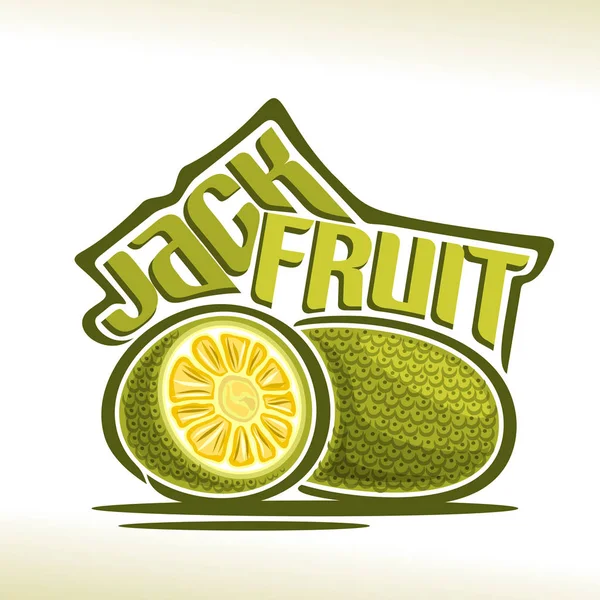 Vector logo Jackfruit Fruit — Stock Vector