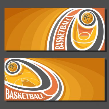 Basketbol için vektör afişler