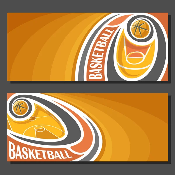 Bandeiras vetoriais para basquete — Vetor de Stock