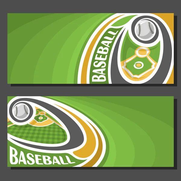 Bandeiras vetoriais para beisebol —  Vetores de Stock