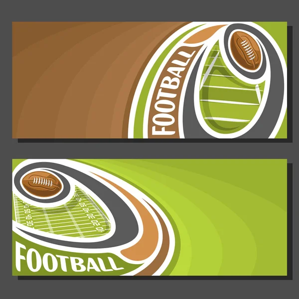 Vector banners for American Football — Stock Vector