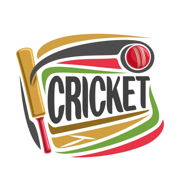 Cartaz abstrato de vetor para jogo Cricket — Vetor de Stock