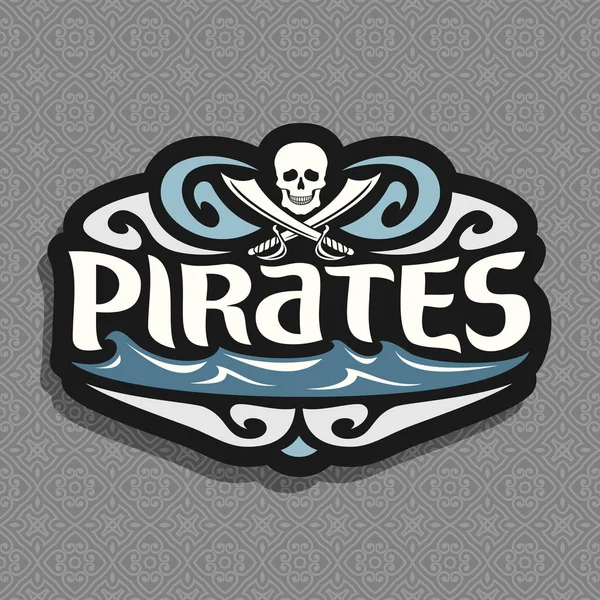 Vector logo for Pirate theme — Stock Vector