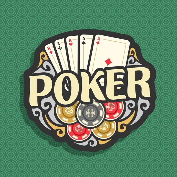 Vektor logotypen Poker — Stock vektor