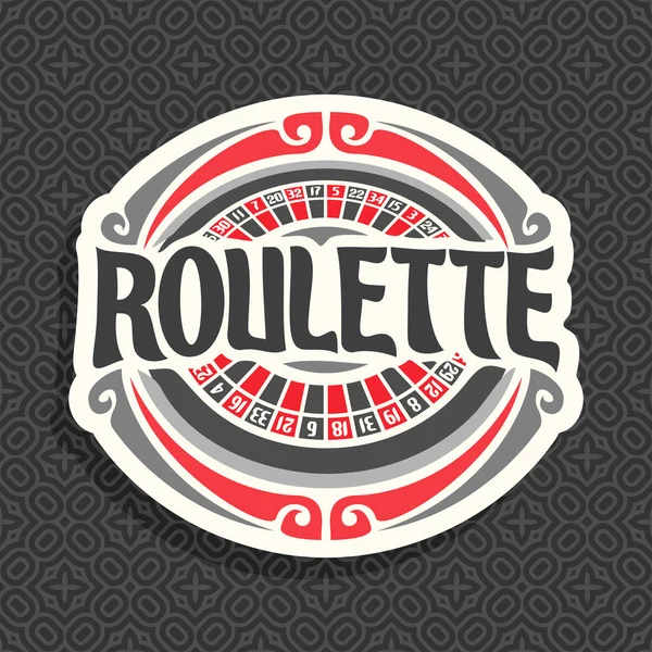 Logotipo vectorial para la apuesta de ruleta — Vector de stock