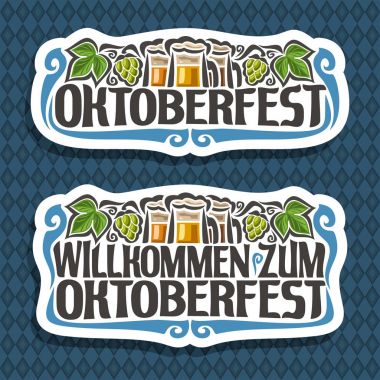 Oktoberfest için vektör logo