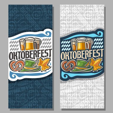 Oktoberfest için vektör dikey afiş