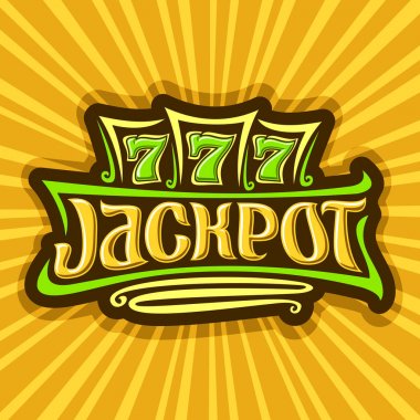 Jackpot Tema için vektör poster