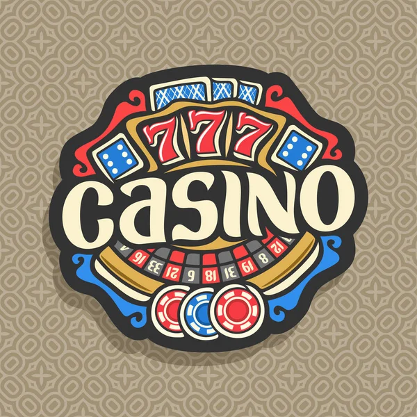 Logotipo vectorial para Casino — Vector de stock