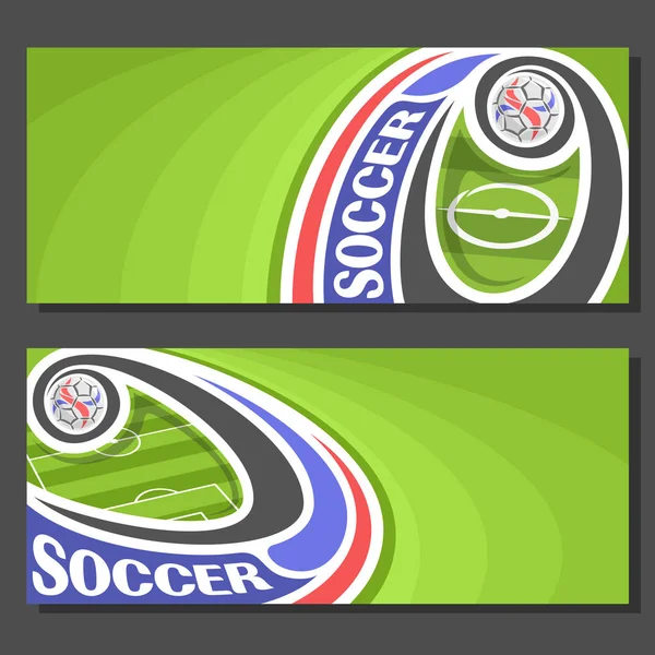 Banners de vectores para fútbol — Vector de stock
