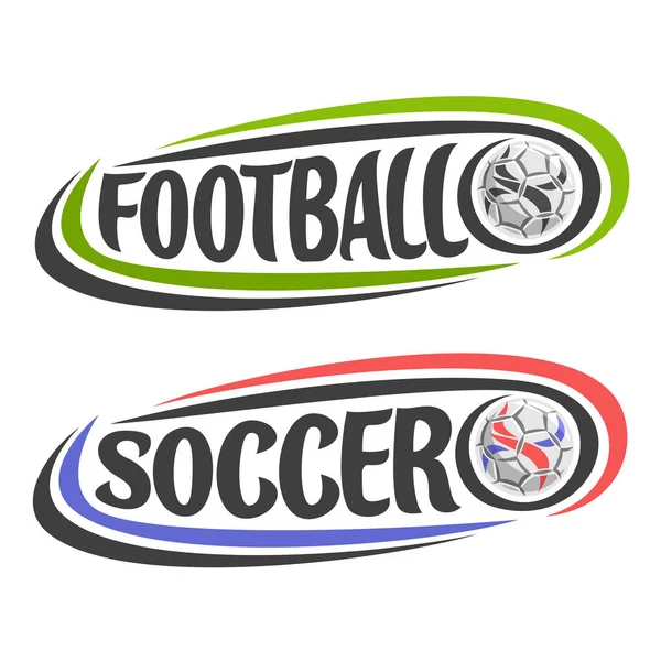 Vektorillustration för fotboll och Soccer spel — Stock vektor