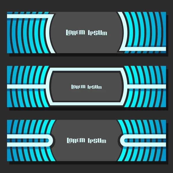 Ensemble vectoriel de modèles de bannières — Image vectorielle