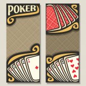 Vektor vertikale Banner für Poker