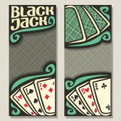 Vektor Banner für Blackjack