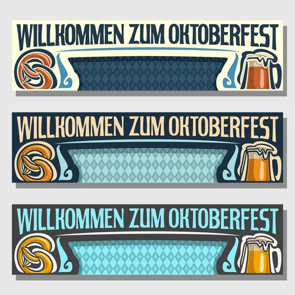 Vector Oktoberfest banners — Stock Vector