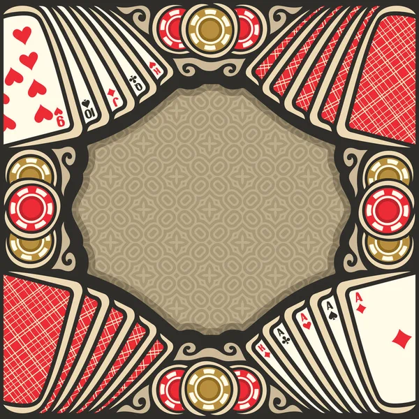 Vector poster voor Poker — Stockvector